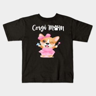 Corgi Mom (260) Kids T-Shirt
